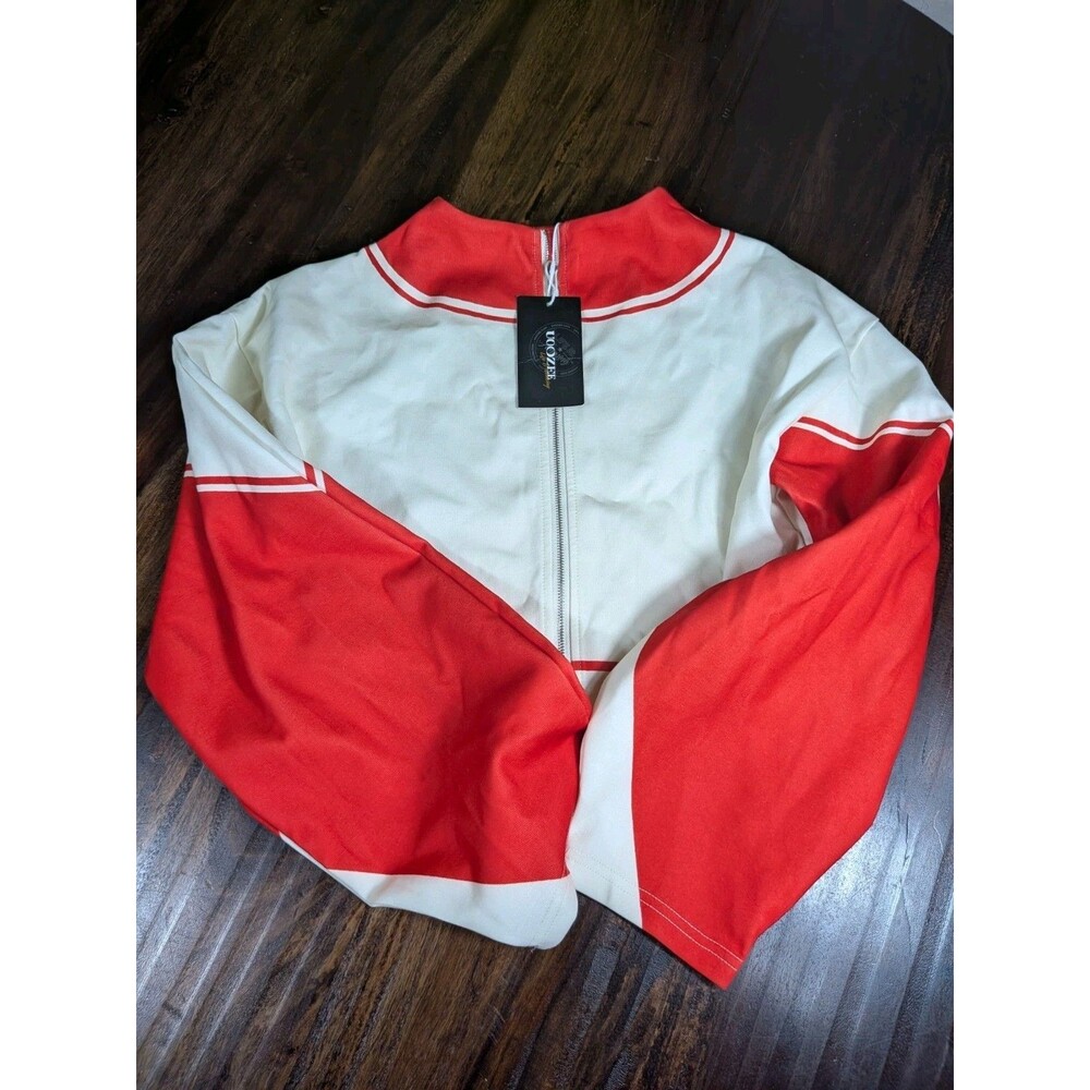 UOOZEE Retro Colorblock Zip-Up Track Jacket